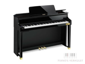 Pedalen Casio Celviano GP-510 - Hybride piano van Casio in zwart hoogglans met echt klaviermechaniek