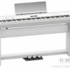 Roland FP-90 WH wit met onderstel en pedaalunit - Piano's Verhulst