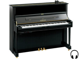 Yamaha U1 SH3 PE - Yamaha akoestische piano U1 met silent systeem - Stil-akoestische piano - Silent piano