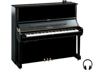 Yamaha U3 SH2 PE - Yamaha piano met silent systeem in zwart hoogglans - Silent piano Yamaha