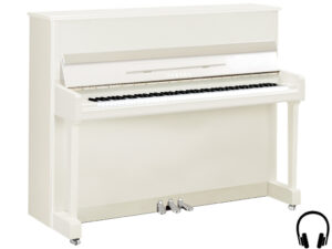 Yamaha P116 SH2 PWHC - amaha piano met silent systeem in wit hoogglans en chroom - Yamaha Silent Piano