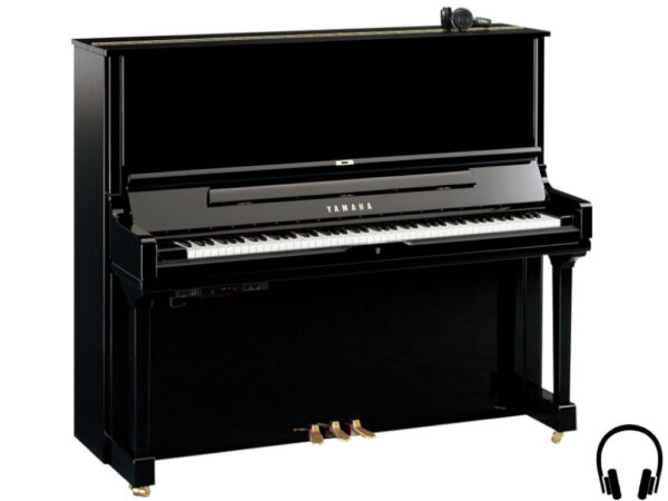 Yamaha YUS3 SH2 PE - Yamaha piano met silent systeem in zwart hoogglans - silent piano Yamaha