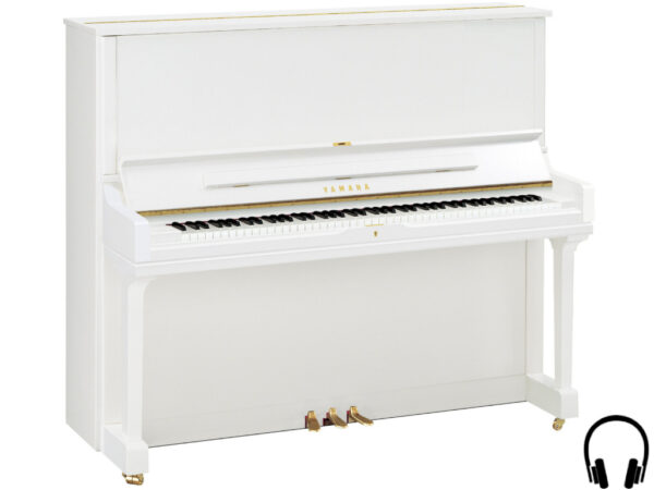 Yamaha YUS3 SH2 PWH - Yamaha piano met silent systeem in wit hoogglans - silent piano Yamaha