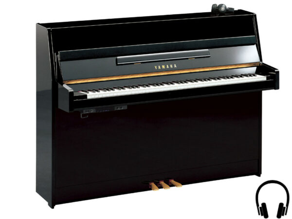 Yamaha b1 SC2 PE - Yamaha buffetpiano zwart hoogglans met silent systeem - silent piano zwart Yamaha