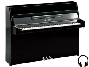 Yamaha b1 SC2 PEC - Yamaha piano met silent systeem in zwart hoogglans en chroom - Yamaha Silent Piano