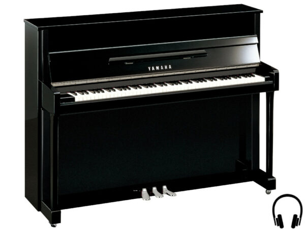 Yamaha b2 SC2 PEC - Yamaha piano met silent systeem in zwart hoogglans en chroom - Yamaha Silent Piano