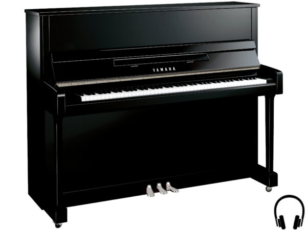 Yamaha b3 SC2 PEC - Yamaha piano met silent systeem in zwart hoogglans met chroom - Yamaha Silent Piano