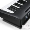 KAWAI ES110 b zwart digitale piano zijkachteraanzicht