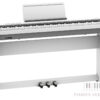 Roland FP-30X witte draagbare digitale piano Roland met onderstel en pedaalunit
