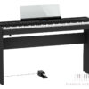 Roland FP-60X - zwarte draagbare digitale piano met onderstel en pedaal