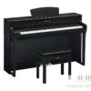 Yamaha CLP 735 B - Yamaha zwarte digitale piano met pianobankje