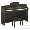 Yamaha CLP 735 DW - Yamaha bruine digitale piano 88 toetsen responsief klavier