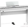 Roland FP-90X - witte draagbare digitale piano met pedaal