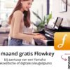 3 maanden gratis Flowkey bij aankoop van een Yamaha akoestische of digitale piano