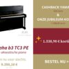 Cashback en jubileumkorting op Yamaha b3 TC3 PE - Transakoestische piano in zwart hoogglans
